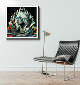 Punk rock band poster canvas art